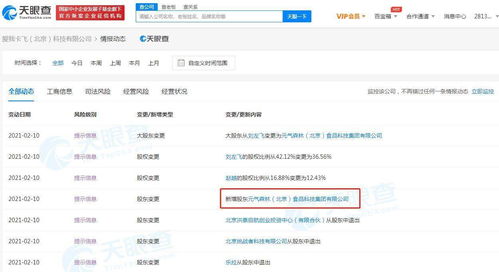 元氣森林戰略入股Never Coffee關聯公司，成為最大股東，深化產業鏈布局